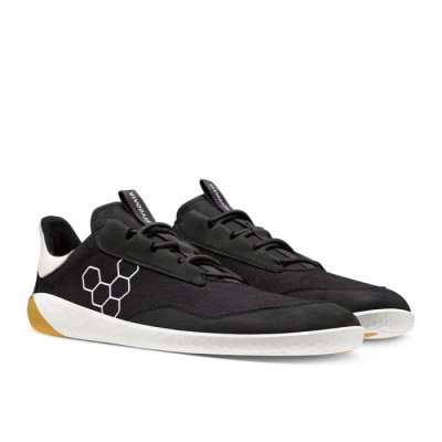 Vivobarefoot Men's Geo Shell Casual Shoes - Black USA [QCV283561]